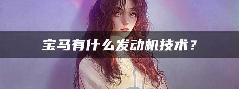 宝马有什么发动机技术？