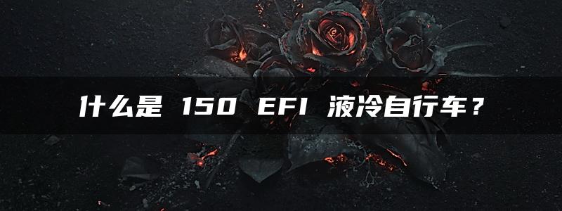 什么是 150 EFI 液冷自行车？