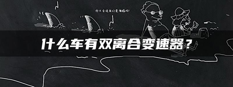 什么车有双离合变速器？