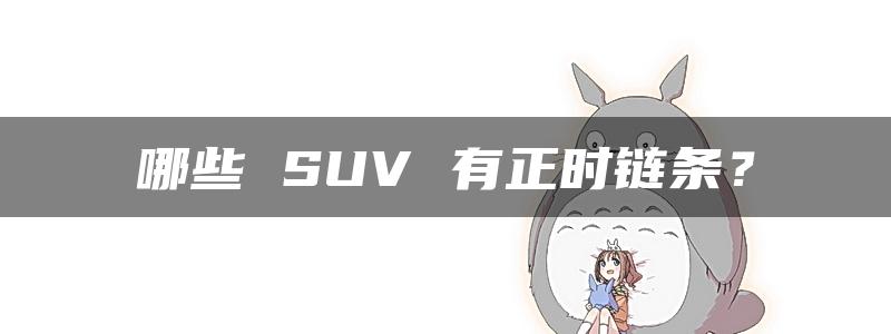 哪些 SUV 有正时链条？