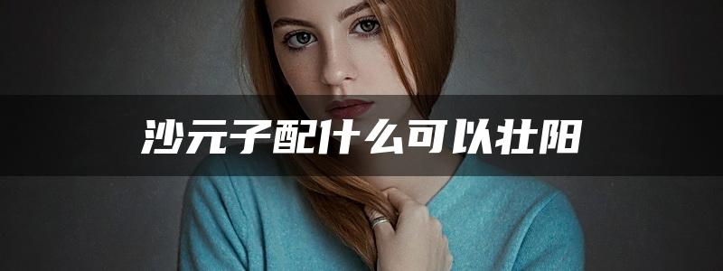 沙元子配什么可以壮阳