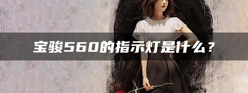 宝骏560的指示灯是什么？