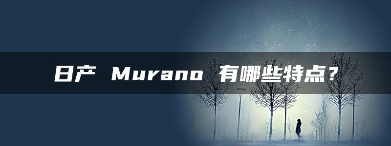 日产 Murano 有哪些特点？