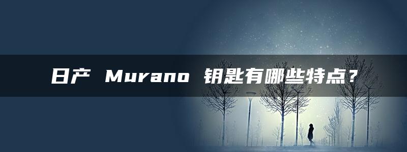 日产 Murano 钥匙有哪些特点？