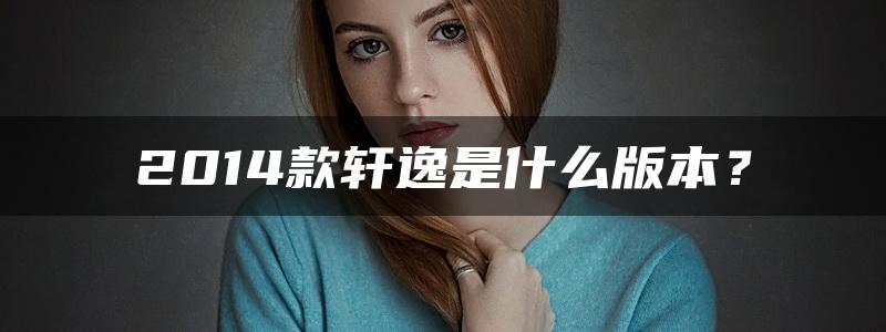 2014款轩逸是什么版本？