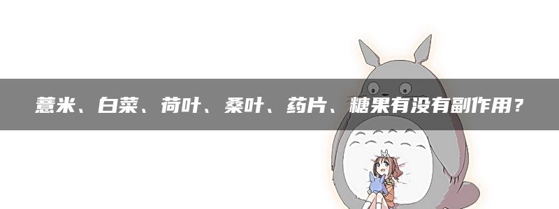 薏米、白菜、荷叶、桑叶、药片、糖果有没有副作用？