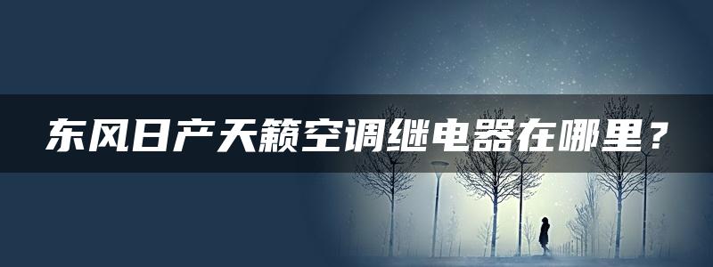 东风日产天籁空调继电器在哪里？