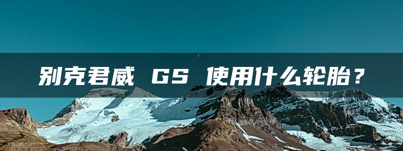 别克君威 GS 使用什么轮胎？