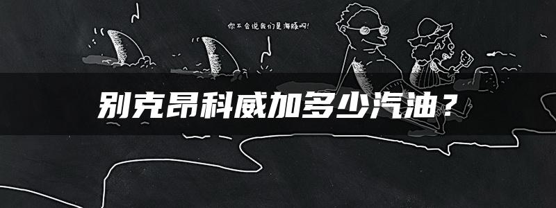 别克昂科威加多少汽油？