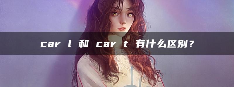 car l 和 car t 有什么区别？