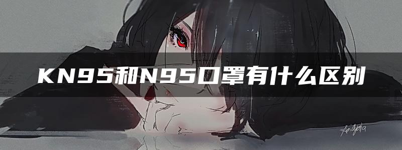 KN95和N95口罩有什么区别