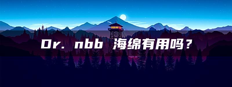 Dr. nbb 海绵有用吗？