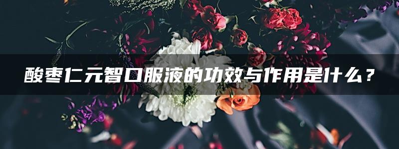 酸枣仁元智口服液的功效与作用是什么？